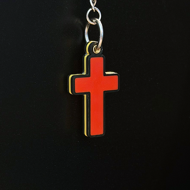 Cross Keychain