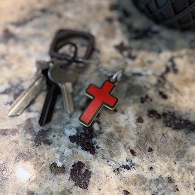 Cross Keychain