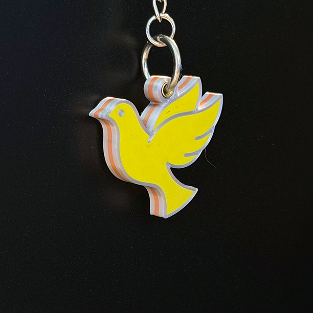 Dove Keychain