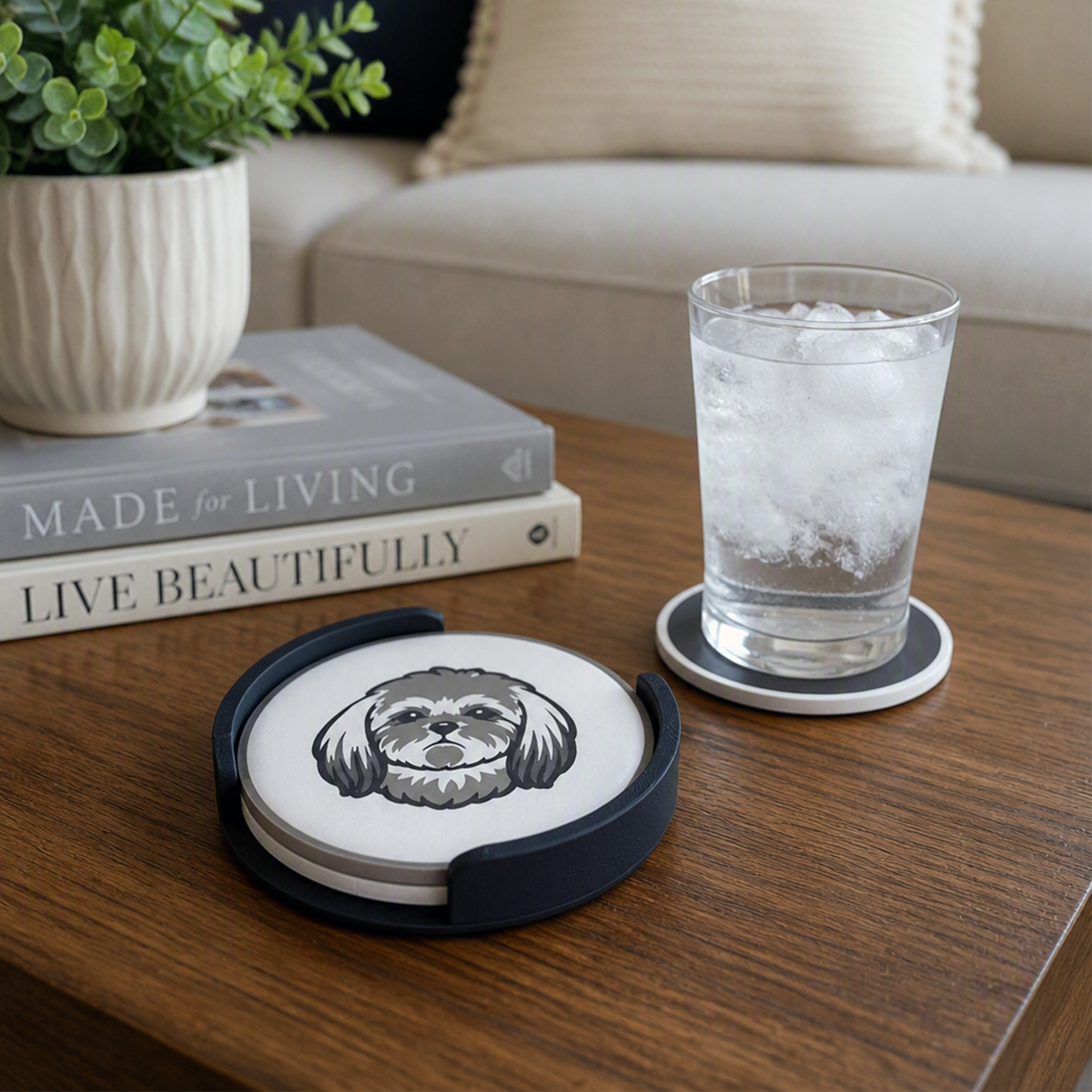 Custom Pet Portrait Coaster