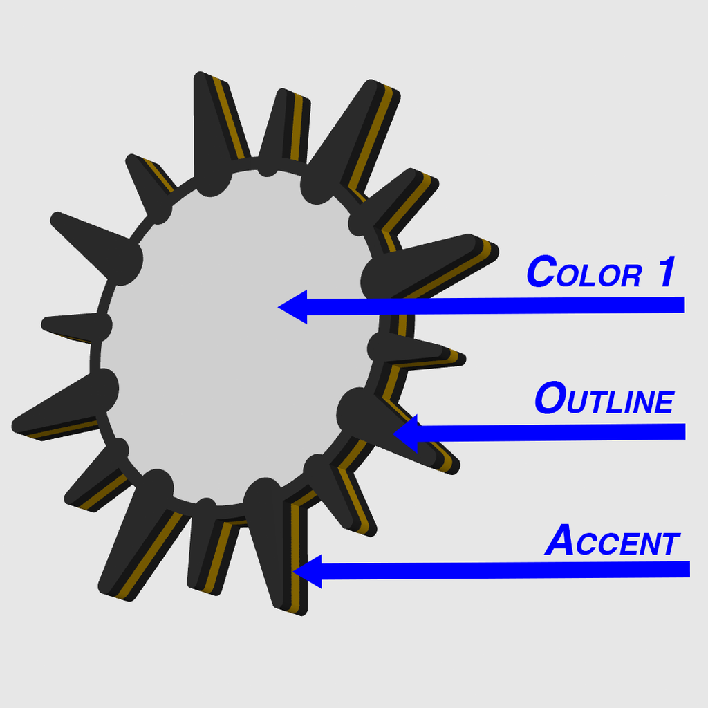 Sunburst Keychain