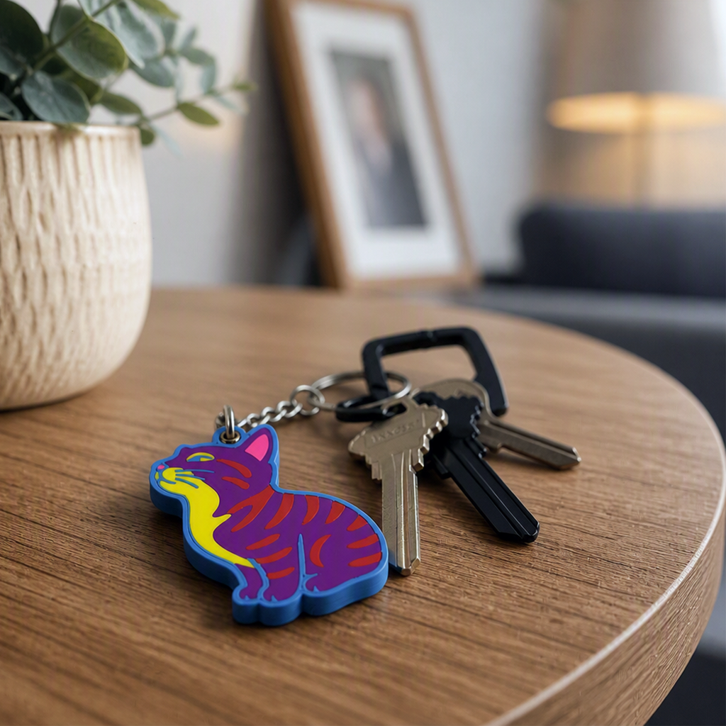 Custom Pet Portrait Keychain