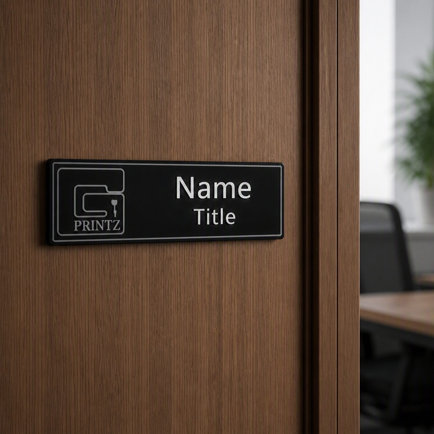 Custom Logo Name Plate
